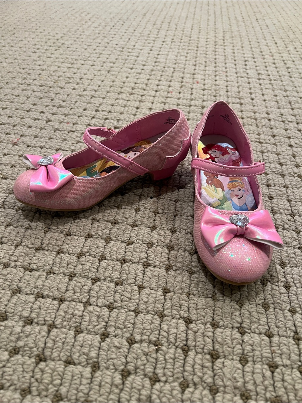 Disney Glitter Pink Dress up Shoes